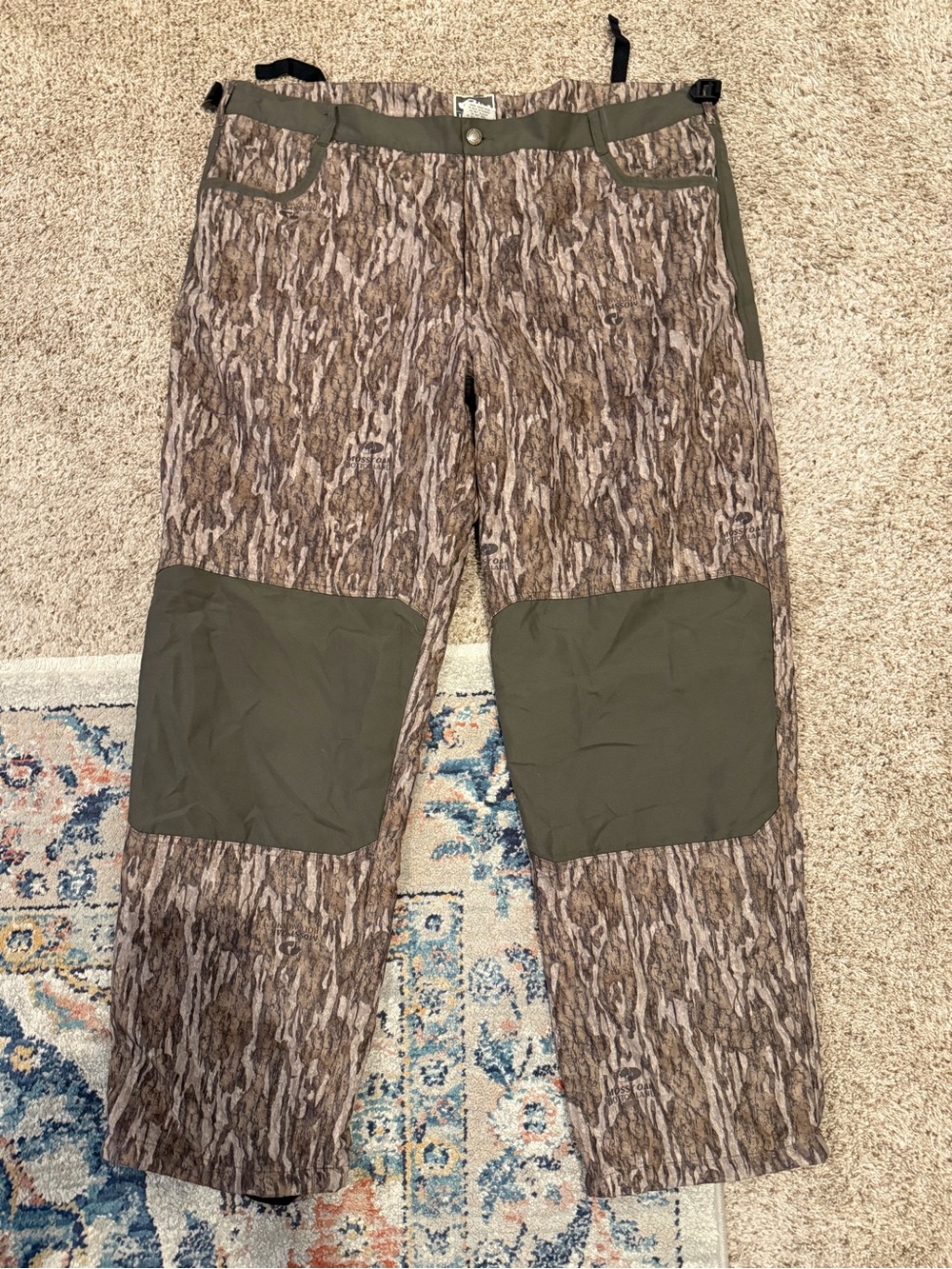 Drake Men's Bottomland -Blend Hunting Pants with Olive Reinforced Knees
